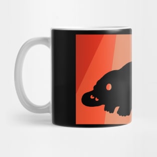 Vintage platypus retro design sleep motif animal Mug
